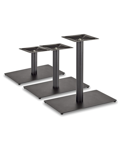 Silhouette Table Pedestal - Round Post & Rectangular Base