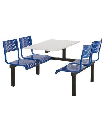 Steel Pan Fixed Seat Canteen Furniture