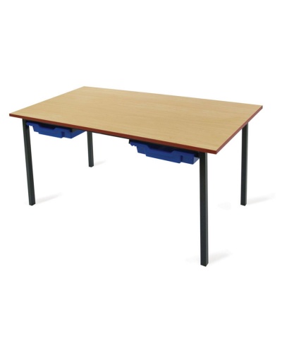 Student Rectangular Table + Trays