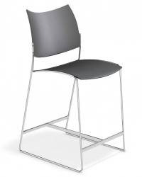 Curvy Plastic Barstool