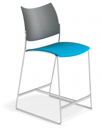 Curvy Barstool + Seat Pad