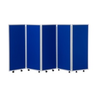 1200mm High Mobile Concertina Room Divider