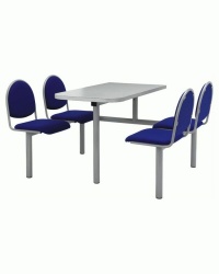 Padded Fixed Seat Restaurant Unit