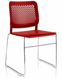 Malika Skid Base Stacking Chair (B)