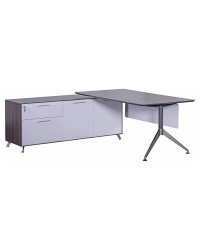 ''Nero'' Executive Office Desk + Left Hand Return