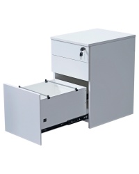 Flush White Pedestal - 3 Drawer