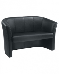 Faux Leather Tub Sofa 24H