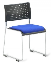 Public Stacking Conference Chair + Seat Pad