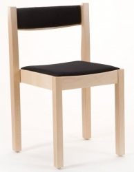 S-312C Wooden Stacking Chair + Seat & Back Pad