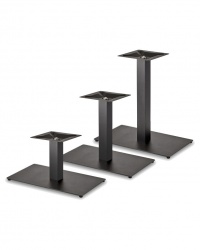 Silhouette Table Pedestal - Square Post & Rectangular Base