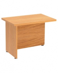 Regent Desk Side Return - Light Walnut 24H