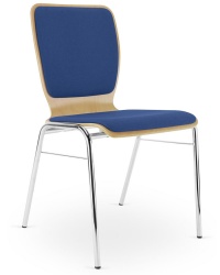 ''Wing II Plus'' Padded Wooden Conference Chair