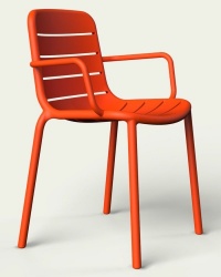 Gina Indoor / Outdoor Plastic Stacking Armchair