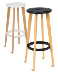 Heston Wooden High Stool