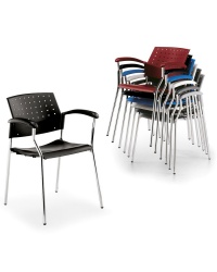 Movie Four Leg Stacking Armchair