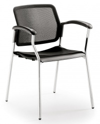 Movie Mesh Four Leg Stacking Armchair