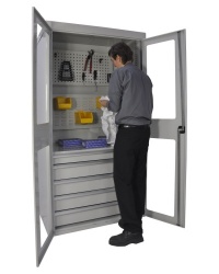 Multi-Storage Tools & Parts Metal Cupboard