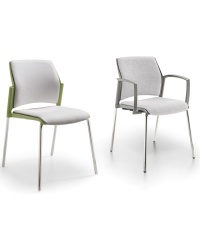Rewind Padded Four Leg Stacking Chair