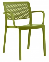 Trama Indoor / Outdoor Plastic Stacking Armchair