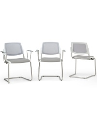 VOLE Mesh-Back Cantilever Chair