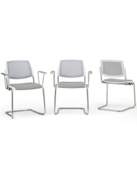 Fiori Mesh-Back Cantilever Chair