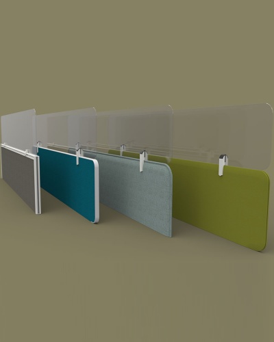 Virus Protect - Desk Screen Topper Brackets Only