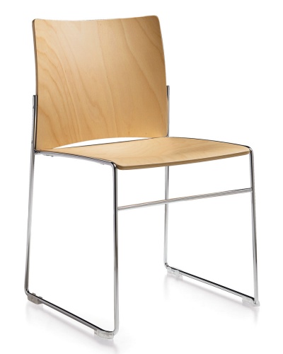WEB High-Density  Wooden Stacking Chair
