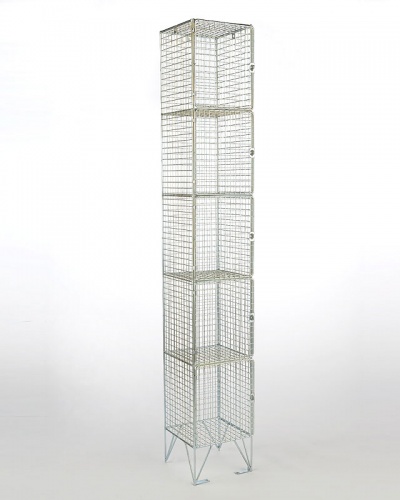 Wire Mesh Locker - Five Door